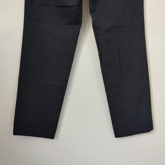 NWT Sandro Smart Cotton Linen Trousers Size US 34 EU 42 Navy Blue - Picture 13 of 15